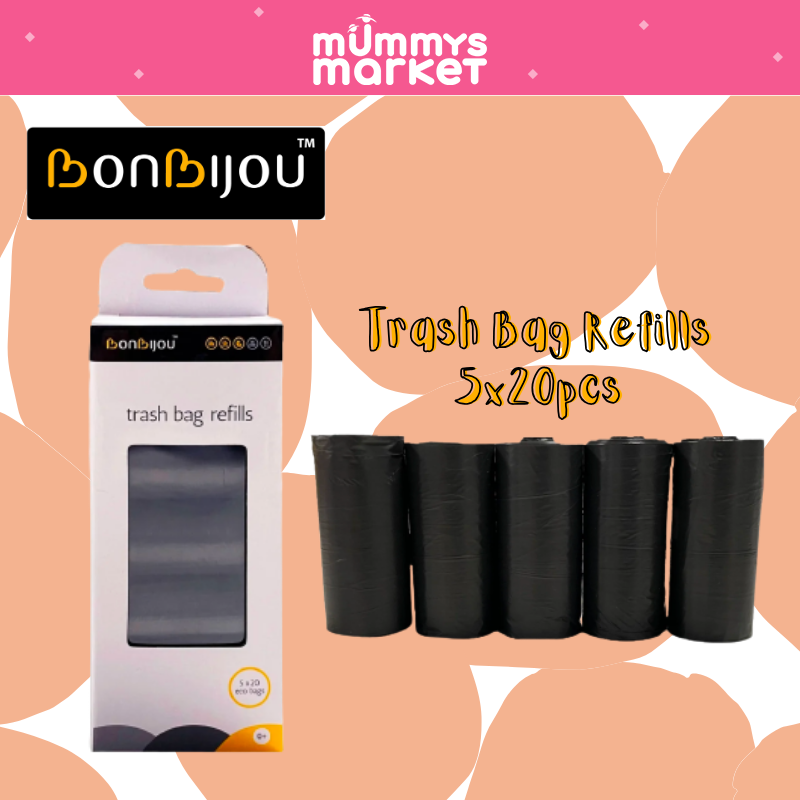 Bonbijou Trash Bag Refills (20pcs) Bundle of 5
